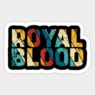 Retro Color -  Royal Blood Sticker